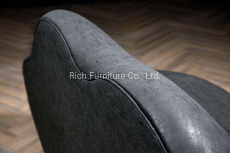 Leisure Black Vintage Leather PU Sex Sofa Modern Furniture for Living Room Bedroom Usage