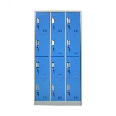 Modern Italian Closet Furniture Kd 12 Door Worker School Wardrobe Closet in Promotion