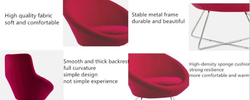 Home Furniture Design Velvet Fabric Restaurant Chair Metal Legs Modern Cheap Dining Chair