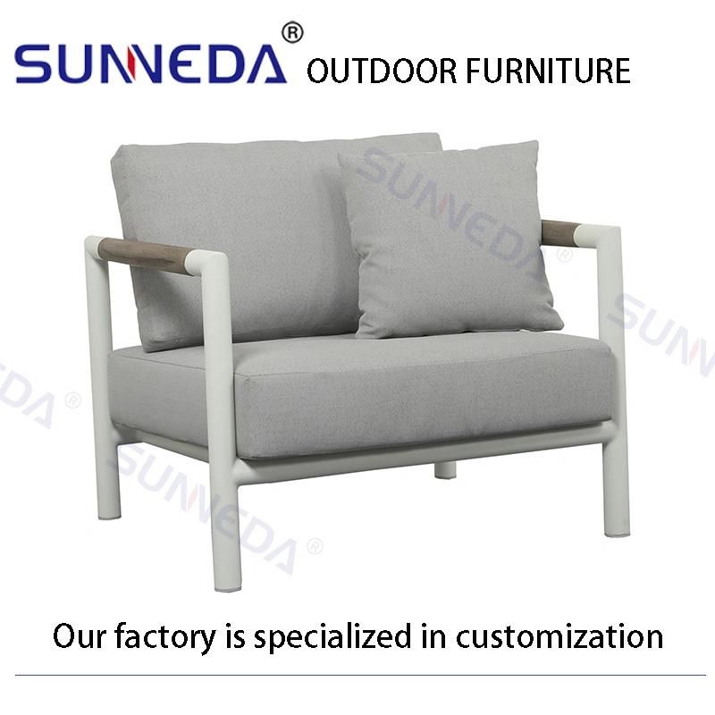 Stylish Aluminum Garden Sofa Furnitures Wholesale Luxury Outdoor Modern Leisure
