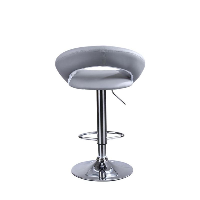 Modern Minimalist Barstool High Back Bar Stool Swivel Adjustable Restaurant Bar Chair