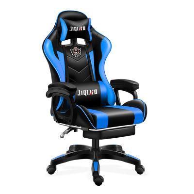 Cheap LED PU Leather Reclining OEM ODM CE Certified Ergonomic Silla Gamer Office PC Racing Computer Gaming Chair with Footrest and Massage