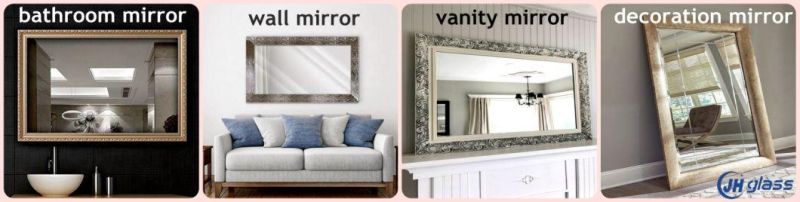 Modern Vanity Room Wall Mirror Large Wide PS Framed Wall-Mounted Decorative Dressing Rectangular Mirror