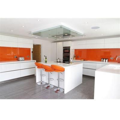 Home Furniture Modern MDF Lacquer White Cabinets in Kitchen Modular Kitchen Cabinets