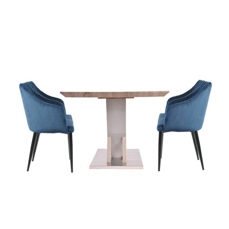 Hot Sale Room Furniture Modern Square Dining Table with MDF Base