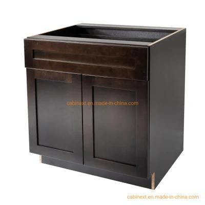 Modern Solid Wood MDF Lacquer Kitchen Cabinets European Frameless