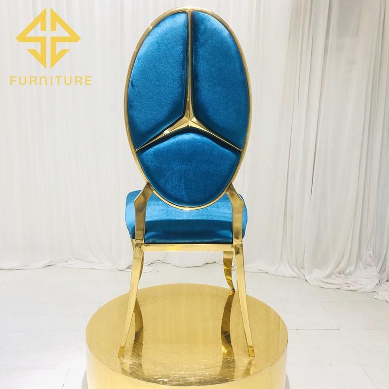 French Style Luxury Upholstered Velvet Dining Chair for Hotel Banquet Use