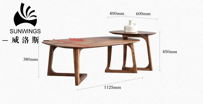 Good Price Living Room Tea Table Dissymmetric Oval Shape