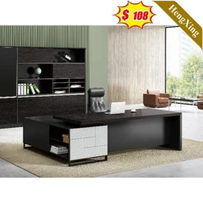 Modern School Office L-Shape Executive Table Wooden Furniture Office Desk