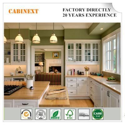 Kd (Flat-Packed) New Solid Wood Customized Dark Kitchen Colored Cabinets for Sale