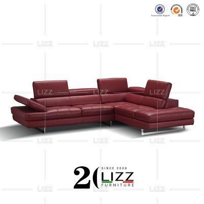 Classical Fashioned Modern Hotel Home Furniture Dubai Living Room Genuine Leather Sofa Set