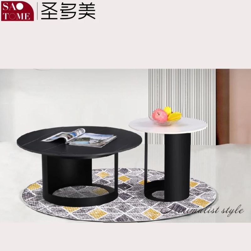 Modern Hotel Home Living Room Furniture Slate Square Coffee Table