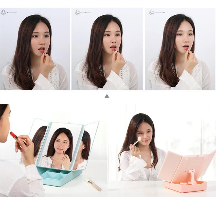 Smart Touch Control Lighted Makeup Mirror