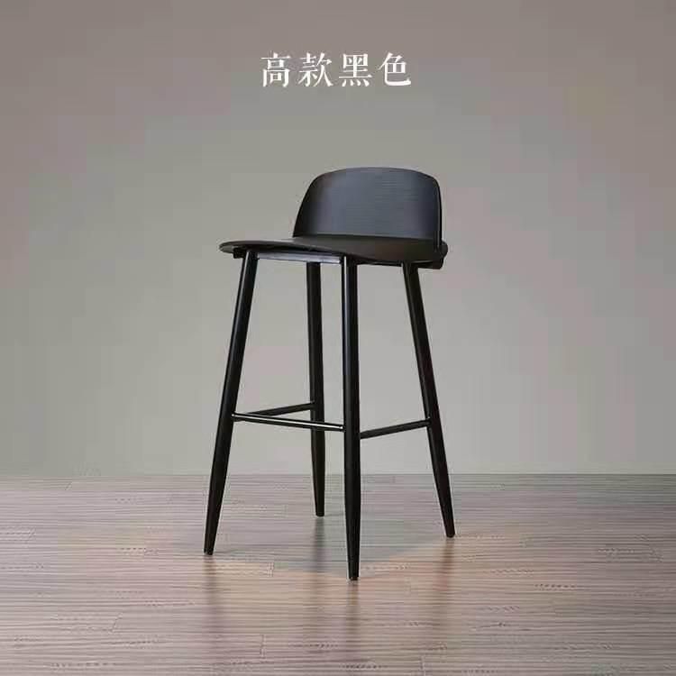 Modern Design Full Plastic Various Color High Counter Chair Barstool