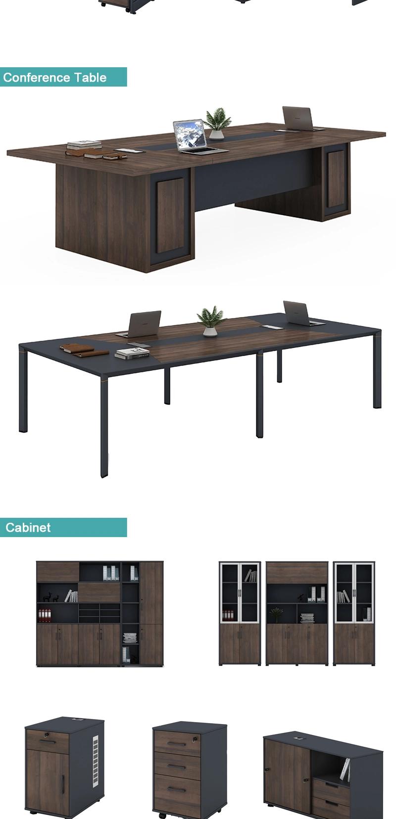 Custom Luxury Office Depot Modern Executive L Shape Wooden Furniture