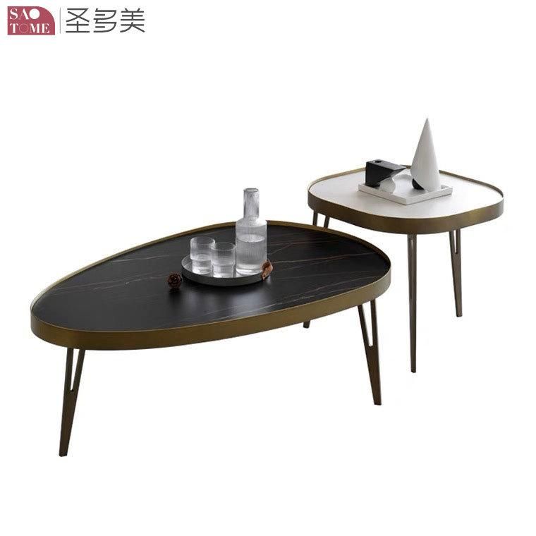 Stainless Steel Plated Coffee Table in Living Room Balcony