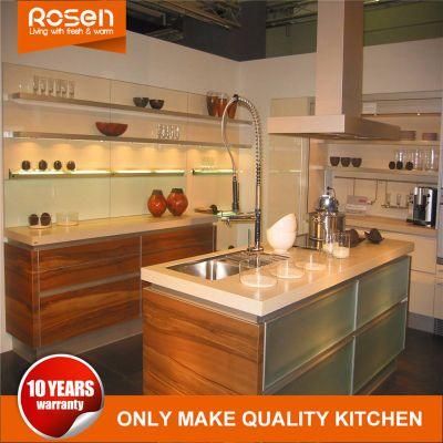 New Design Durable Wood Grain MDF Laminate Kitchen Cabinet Furniture