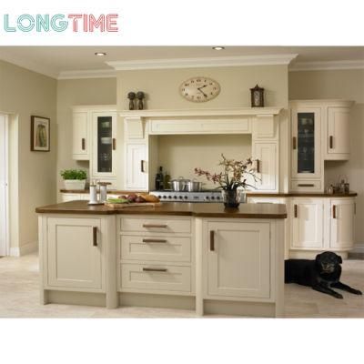 Small Open Kitchen Modern Design PVC Membrane Kitchen Cabinet