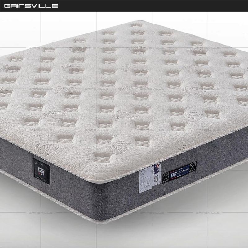 Custom Factory Supply King Queen Full Size Foam Pocket Spring Hotel Bed Mattress in a Box