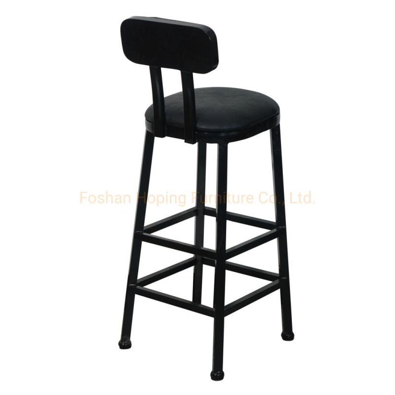 China Supplier Modern Home Kitchen Furniture Metal Tall Wedding Event Velvet Golden Chair Rectangle High Back Dining Table Counter Chair Club Bar Stool