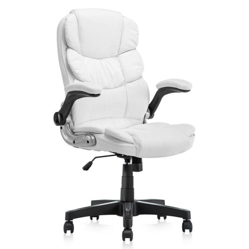 Classic Modern PU/Leather Metal Executive Computer Manager Swivel Meeting Office Visitor Chair