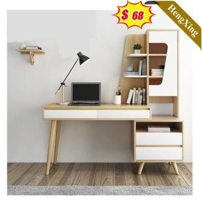 Modern Design Wooden Office School Student Furniture a Wood Color Storage Cabinet Drawers Study Computer Table