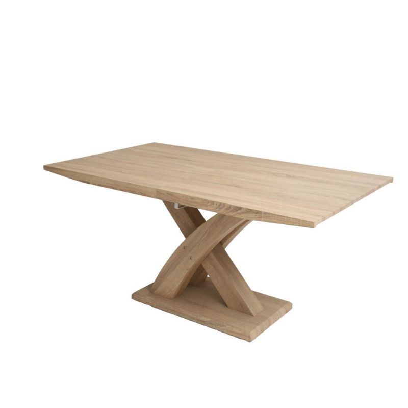 Modern European Style Restaurant Furniture Rectangle Wooden Dining Table