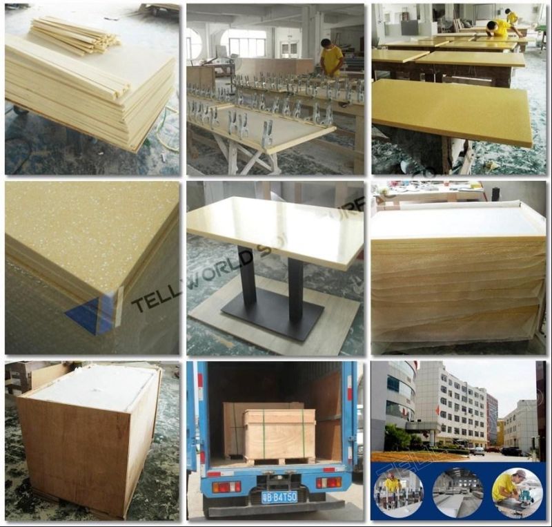 Wholesale Resin Stone Hot Pot Table Restaurant Table