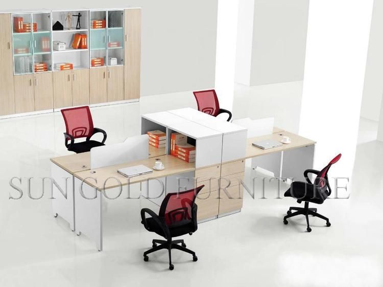 (SZ-WSL330) Aluminum Frame Office Desk with Fabric Partition Office Workstation