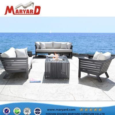 Hotel Outdoor Leisure Sofa Patio Furniture with Ottoman and Table