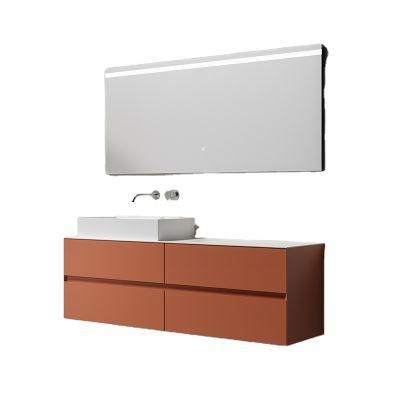 Marble Ceramic Washstand Washbasin Modern Bathroom Vanity Cabinets PVC Bathroom Vanity Cabinet