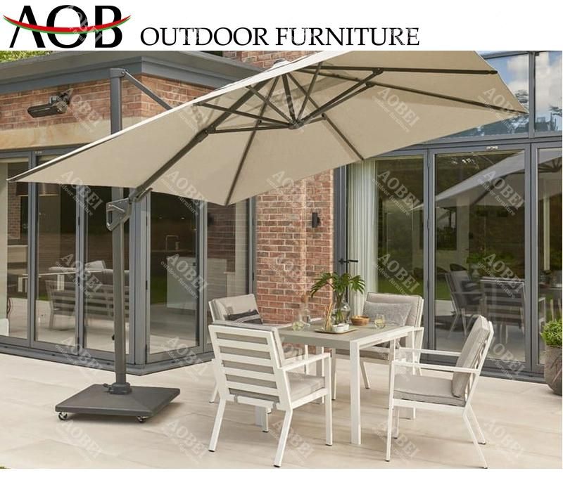 Modern Exterior Garden Patio Home Resort Hotel Restaurant Bar Rope Outdoor Dining Chair Furniture with Umbrella