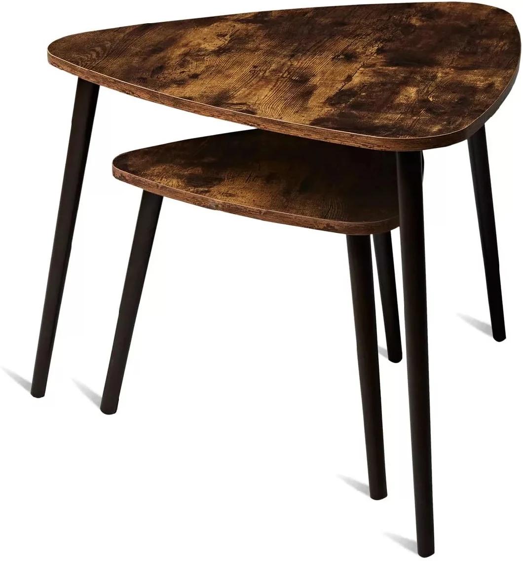 Coffee Table Industrial End Table Retro Style Side Table