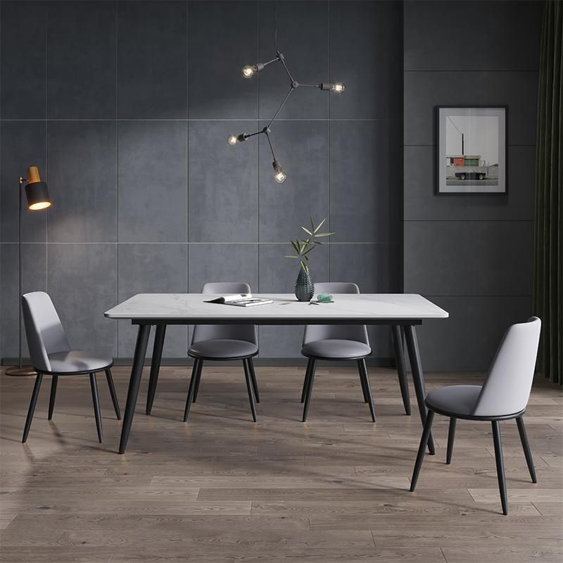 Modern Home Dining Furniture New Design Metal Restaurant Table Dining Set