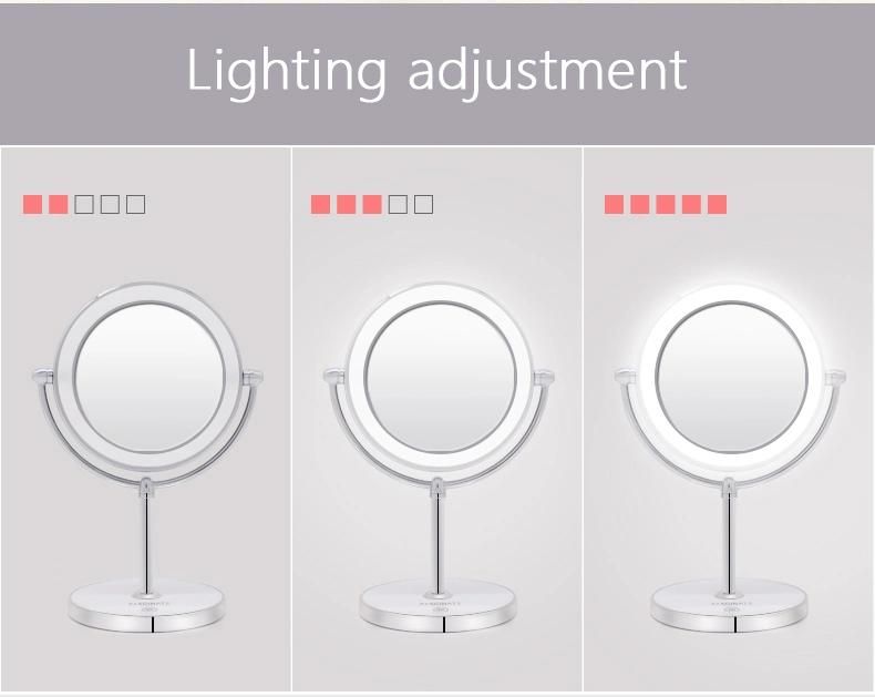 High-End USB Rechargeable Makeup Mirror with Touch Sensor LED Products