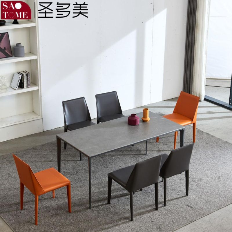 Modern Living Room Dining Room Furniture Aluminum Alloy Dining Table