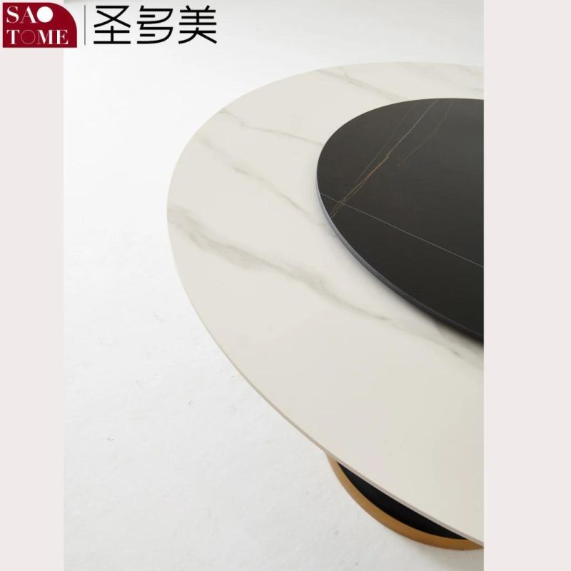 Modern Slate Furniture Small Waist Round Dining Table