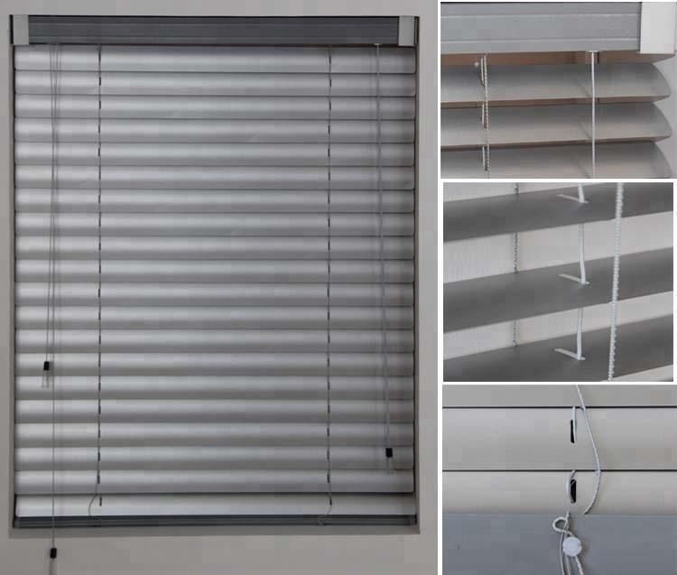 External Summer Wood Venetian Slat Blinds Sheer