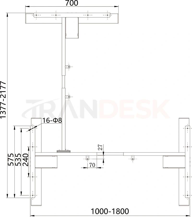 L Shaped Sit Stand Desk