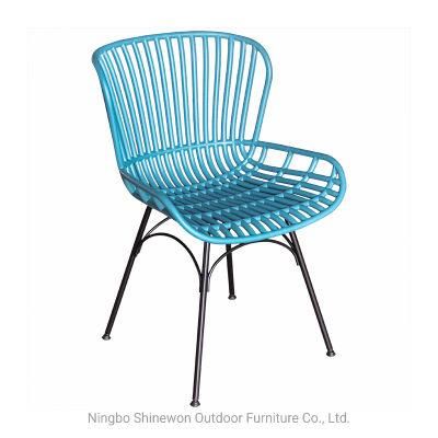 Wholesale Outdoor Furniture Modern Style Garden Furniture Carolina Plastic Chair Eco-Friendly PP Armless Dining Chair