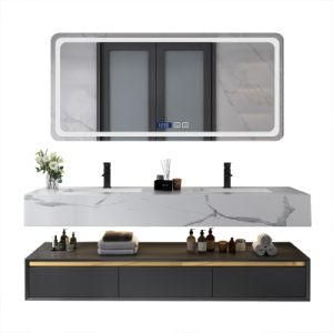 Black Without Handle Bathroom Cabinet Sets Furniture Modern