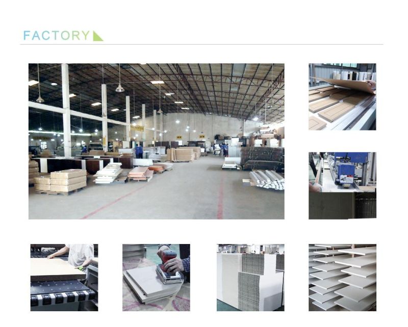 Factory Customized Furniture White Shaker PVC Ready to Assemble Kitchen Cabinets
