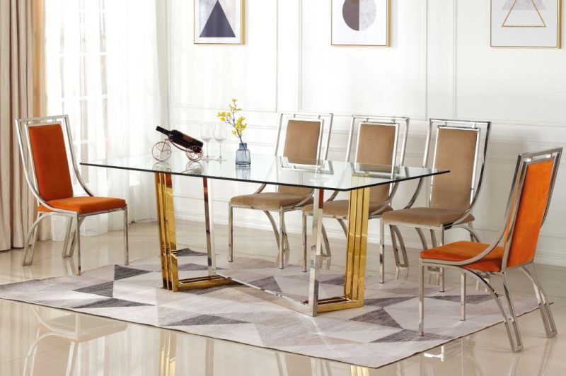 Design Modern Dining Table Set Dining Room Furniture Table and Chairs for Home Restaurant