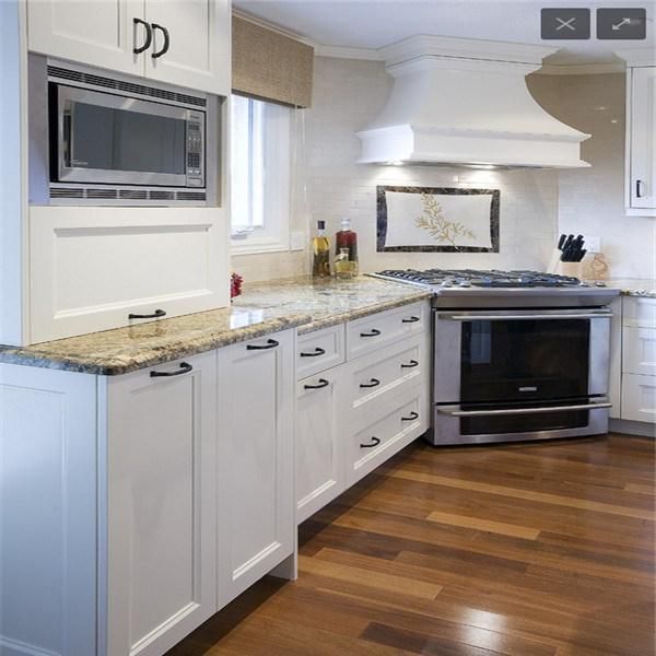 Red Lacquer with Wood Veneer Kitchen Furniture