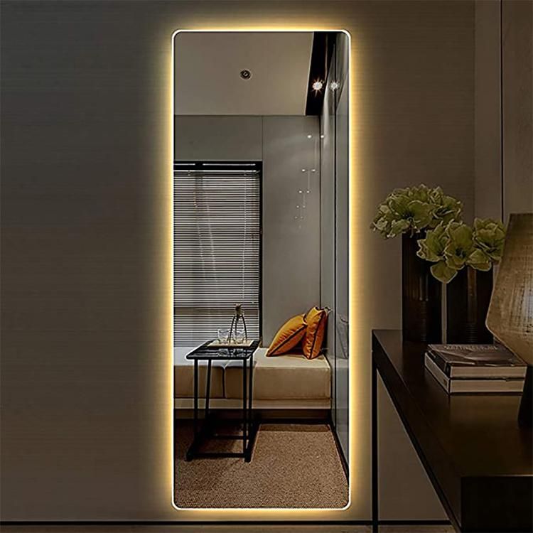 Modern Full Length Lighted LED Dressing Mirror Furniture Wall Mirror China Factory