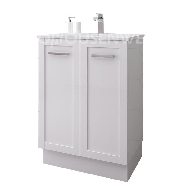 Popular Bathroom Cabinets Single Basin Metal Handle Bathroom Furniture