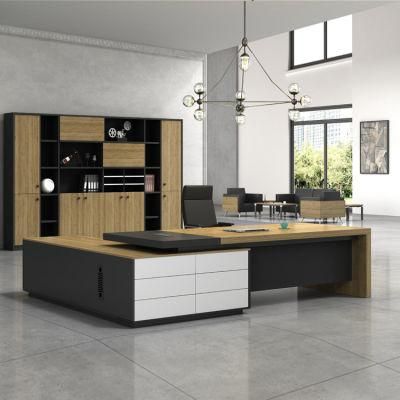 Modern L-Shaped Design Luxury Table Executive Wooden Office Desk Furniture