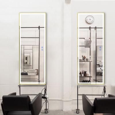 Beauty Furniture Wall Mounted Lighted Full Length Dressing Mirror Hair Salon