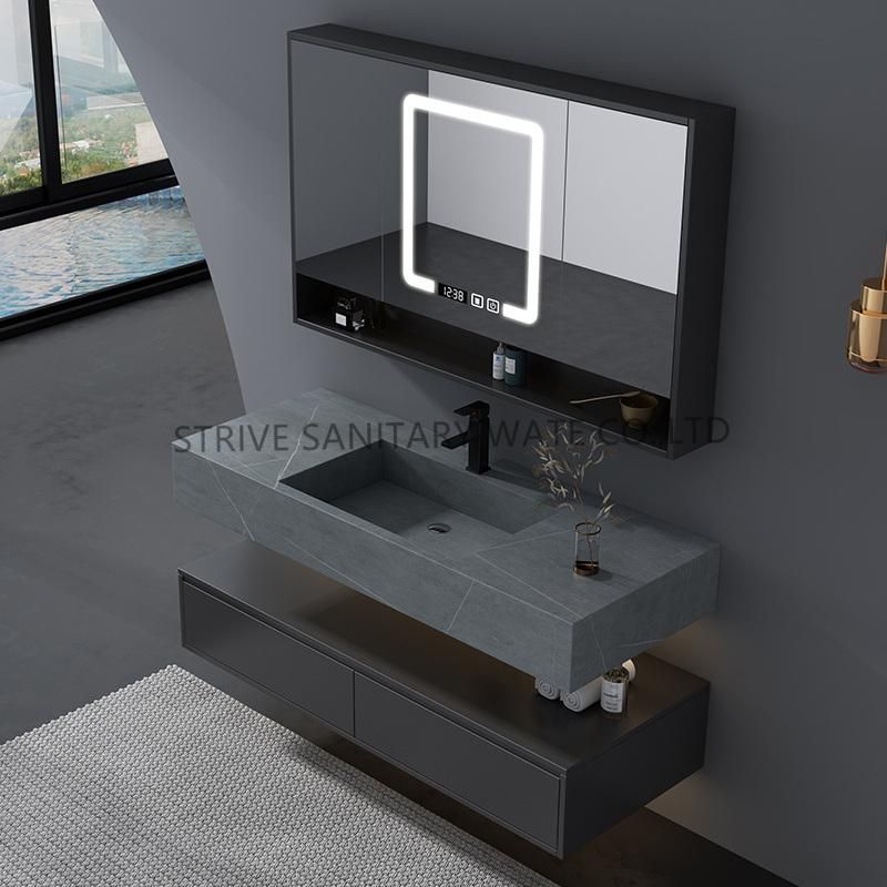 Modern Luxury Wall Cabinet Furniture Bathroom Vanity with Mirror