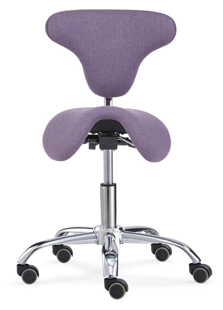 Ergonomic Saddle Seat Dental Assistant Chair Medical Office Stool